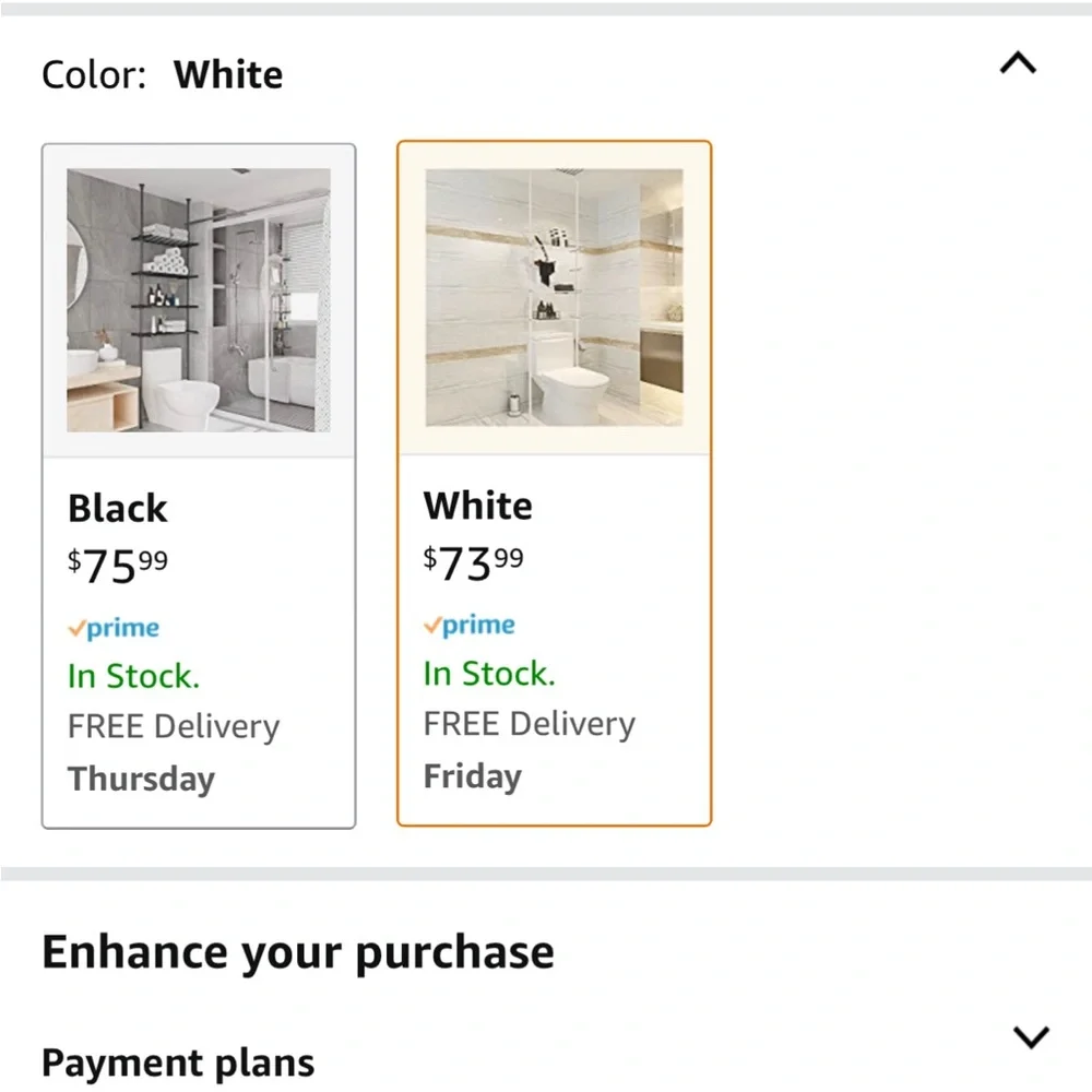 New in box factory sealed , bathroom 4 tier shelving rack …